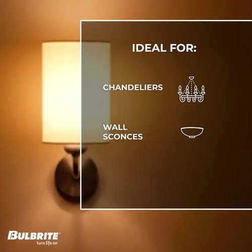 Vista 4 de Bulbrite 776626 - Bombilla LED de punta roma LED5B11/27K/FIL/E12/3