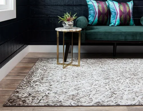 Vista 3 de Rugs.com Alfombra de la colección Monte Carlo, alfombra mediana marrón de 2 pies 2 pulgadas x 3 pies perfecta para salas de estar, comedores grandes