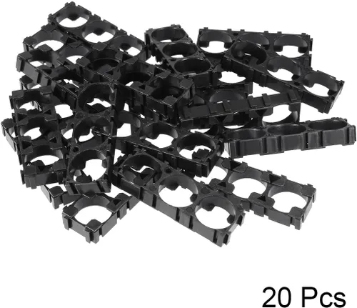 Vista 2 de uxcell Soporte de batería triple de celda de iones de litio de 20 piezas para paquete de batería de bricolaje