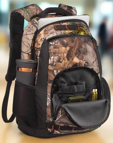 Vista 2 de Broad Bay University Logo Camo Backpack
