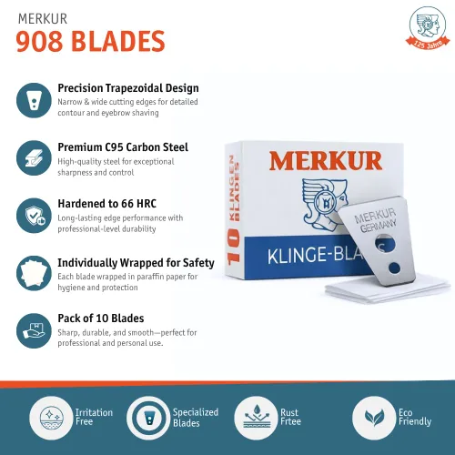 Vista 2 de Merkur Cuchillas de afeitar para detallar, MK-908A