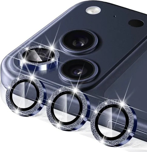 Vista 92 de Compatible con iPhone 13 Pro para iPhone 13 Pro Max, protector de lente de cámara antiarañazos, vidrio templado 9H, protector de cámara de metal a