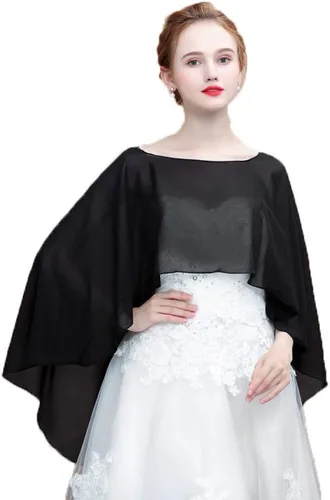 Vista 2 de Chales y envolturas de gasa suave para mujer, para bodas formales, veladas, bufandas