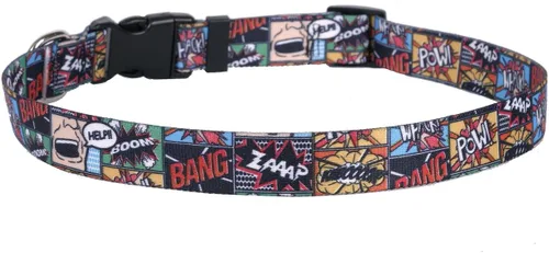 Vista 14 de Yellow Dog Design Collar para perro con graffiti, tamaño grande, 18 a 28 pulgadas Perro Graffiti