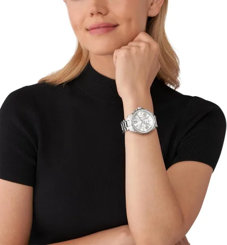 Vista 5 de Michael Kors Whitney - Reloj de acero inoxidable con detalles ostentosos