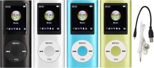 Vista 9 de Zunate Reproductor de MP4, reproductor de música MP3 con pantalla LCD de 1.8 pulgadas, reproductor de MP3 MP4 de música digital portátil sin