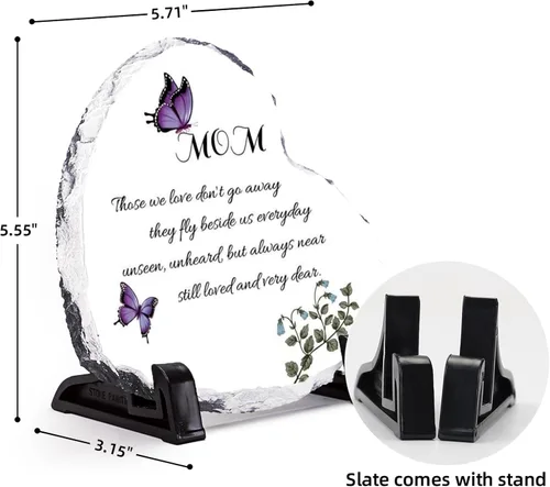Vista 3 de Placas de condolencia, regalos para la pérdida de la madre duelo/dolor/regalo conmemorativo, decoración funeraria, letrero decorativo de recuerdo