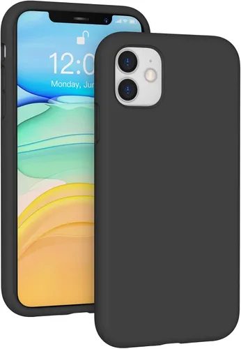 Vista 236 de Funda de silicona líquida compatible con iPhone 12 Pro Max 6.7 pulgadas, funda de gel de protección completa con forro de microfibra, funda