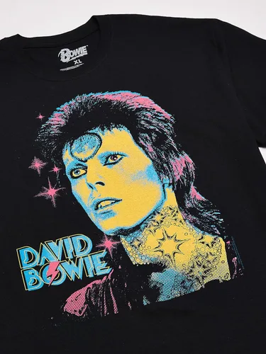 Vista 2 de Liquid Blue Camiseta con estampado retro David Bowie Ziggy