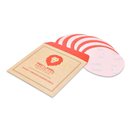 Vista 6 de Discos de lijado húmedos con gancho y bucle (velcro) de 5 pulgadas, 10