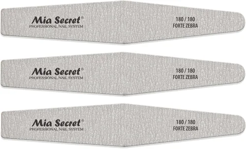 Vista 9 de Mia Secret Forte Zebra Diamond Lima de uñas (centro rosa, 5)