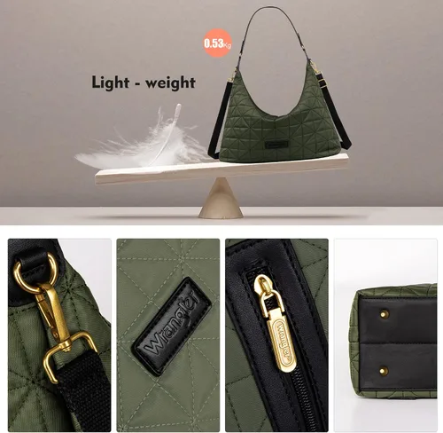 Vista 4 de Wranger Hobo acolchado grande para mujer