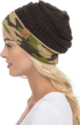 Vista 510 de C.C Trendy Warm Chunky Soft Stretch Cable Knit Beanie