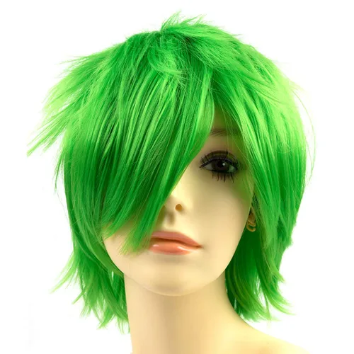 Vista 9 de Modernfairy Dark Orange Wig Short Anime Halloween Wigs for Men Women