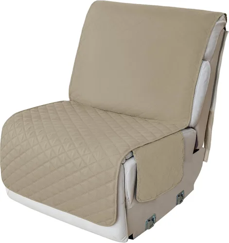 Vista 116 de HDCAXKJ Fundas impermeables 100% impermeables para sofá reclinable en forma de L, lavable, acolchada y suave para perros y mascotas, 1 funda de Negro