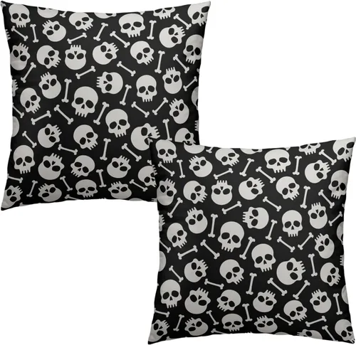 Vista 50 de Juego de 2 fundas de almohada patrióticas para exteriores, diseño de estrellas azules del 4 de julio, 16 x 16 pulgadas, fundas de almohada