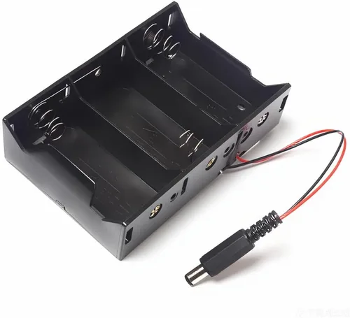 Vista 27 de 2 unidades de soporte para pilas D de 8 ranuras con respaldo doble y cables, caja para pilas de tamaño D de 8x1.5V 8D bilateral