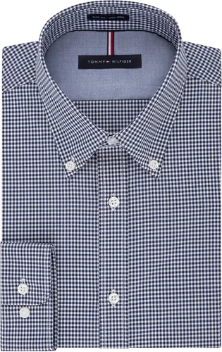 Vista 3 de Tommy Hilfiger Camisa de vestir para hombre Slim Fit Non Iron Gingham