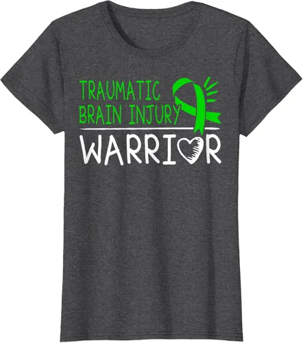Vista 6 de Camiseta de lesión intracraneal - Camiseta de conciencia TBI, Negro, S