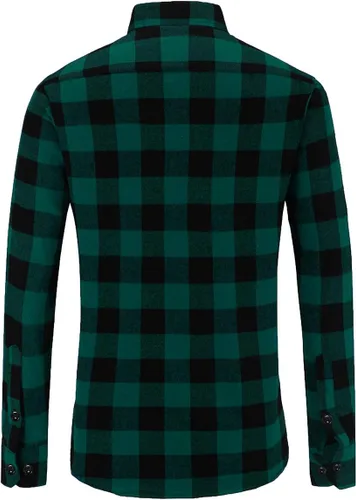 Vista 3 de Mens Buffalo Plaid Shirts Long Sleeve Flannel Shirt for Men Lumberjack Shirt