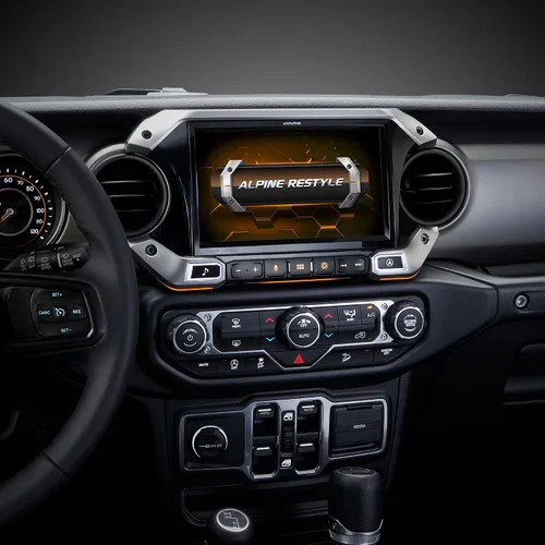 Vista 7 de Alpine Receptor multimedia i509-WRA-JL de 9 pulgadas compatible con Jeep Wrangler 2018 y Gladiator 2020 en adelante