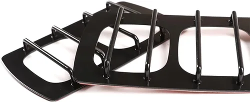 Vista 8 de YIWANG Cubierta de luz trasera negra inoxidable para Land Rover Defender 90 110 2020-2022 (estilo B)