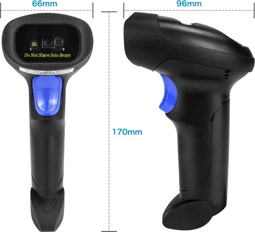 Vista 8 de NetumScan - Escáner de código de barras inalámbrico 1D 2D con soporte, escáner de código QR automático portátil compatible con escaneo de pantalla