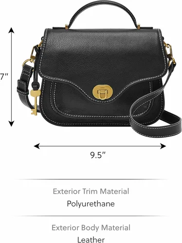 Vista 3 de Fossil Bolso bandolera Heritage de cuero con asa superior para mujer