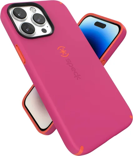 Vista 11 de Speck Funda para iPhone 14 Pro Max de 6.7 pulgadas, funda delgada con protección contra caídas, resistente a los arañazos con tacto suave, funda