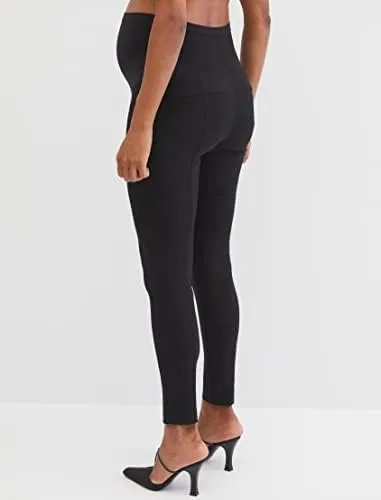Vista 4 de Pantalón de maternidad cómodo súper elástico sobre el vientre ajustado casual para el trabajo Xs-3X