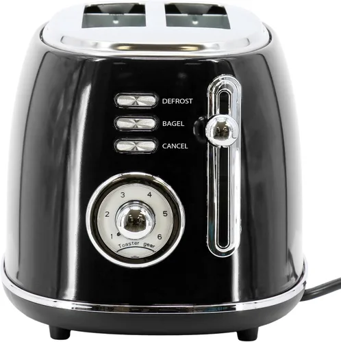 Vista 5 de MegaChef Tetera eléctrica de 1.7 litros y tostadora de 2 rebanadas (Negro)