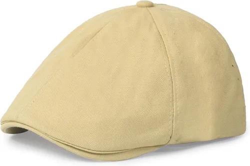 Vista 12 de Sombrero Newsboy de Qlauca para Hombre de Algodón 6 Paneles