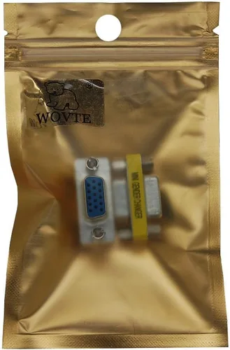 Vista 7 de WOVTE DB9 hembra a hembra Mini cambiador de género adaptador de conector conector paquete de 2 (VGA/SVGA 15/15)