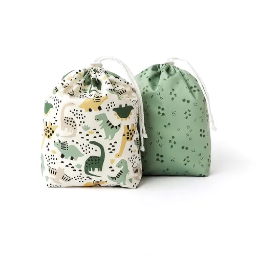 Vista 23 de Esembly Ditty Bag Duo - Bolsas húmedas reutilizables impermeables para pañales de tela, trajes de baño, artículos de tocador y aperitivos, juego