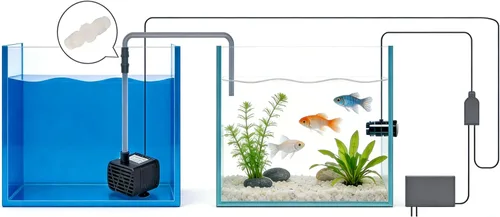Vista 5 de Sistema automático Top Off ATO para acuario de agua salada y tanque fresco