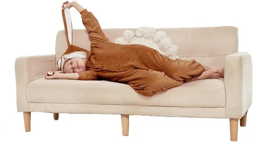 Vista 4 de ABENCA Pijama de conejo de Pascua para niñas, disfraz de animal de una pieza para Halloween, Navidad, cosplay