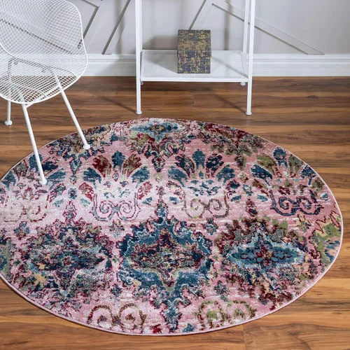 Vista 11 de Unique Loom Sumter Collection - Alfombra de área Brewton (2 pies x 6 pies, azul marino/azul)
