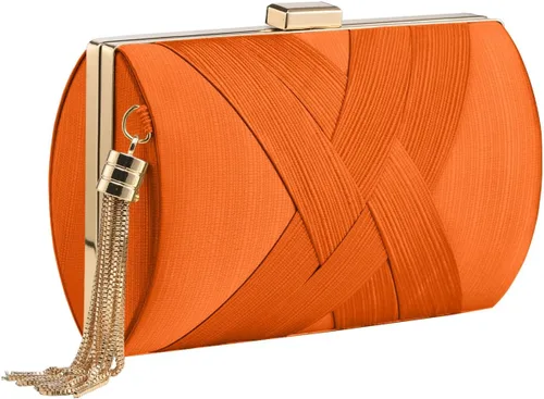 Vista 7 de Bolso de mano para mujer, bolso de mano de noche con borla, bolso cruzado y bolso de hombro para fiesta de noche de boda