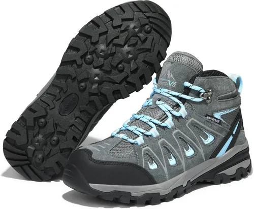 Vista 5 de NORTIV 8 Botas de senderismo impermeables para mujer, para exteriores, senderismo, camping, botas de búsqueda