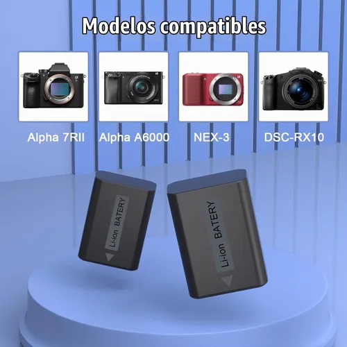 Vista 3 de JYJZPB Batería de repuesto NP-FW50 y cargador dual rápido de 18 W para Sony