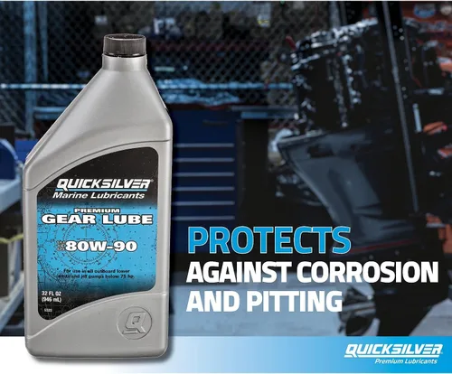 Vista 6 de Quicksilver de Mercury Marine Lubricante para marchas premium 80W-90, para motor marino, 32 onzas.