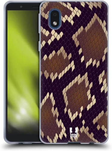 Vista 9 de Head Case Designs Ball Python Snake Pattern Gel Case [Military Grade Protection] Compatible with Samsung Galaxy A01 Core (2020)