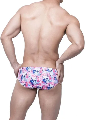 Vista 5 de UXH Traje de baño para hombre calzoncillos acolchado traje de baño masculino moda sexy natación bikini tabla playa surf nadar troncos