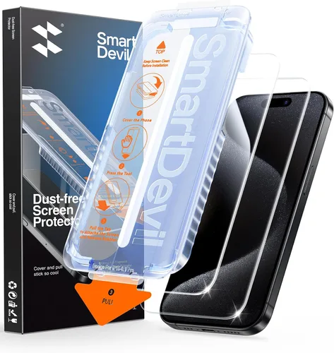 Vista 15 de SMARTDEVIL Paquete de 2 protectores de pantalla de privacidad para iPhone Air, vidrio templado 9H antiespía de 28°, resistente a impactos
