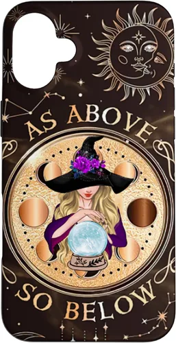 Vista 22 de iPhone 16 Witch Halloween Day - As Above - So Below Case