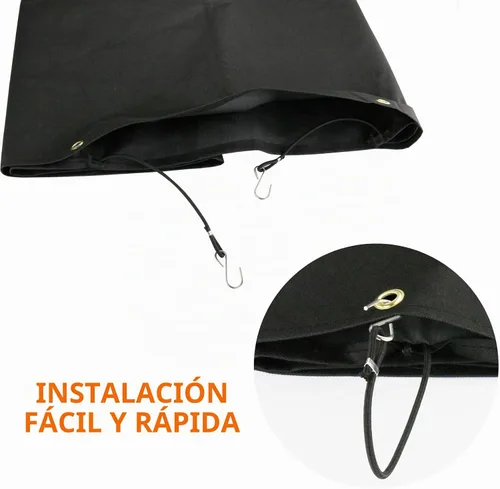 Vista 6 de GRISUN - Cubierta impermeable para patio para estufa Camp Chef de 3 quemadores PRO90 TB90LW Anti-Fade 600D Polyester, Hook Design and Easy-Lift