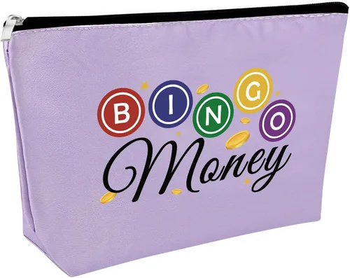 Vista 9 de Sfodiary Bolsa de regalo para amantes de los juegos de bingo - Bolsa de cosméticos para amantes del casino para mujeres Bingo Player, Bolsa de Bolsa