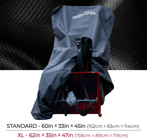 Vista 4 de Cubierta resistente para soplador de nieve, Basic 210D, ajuste estándar, color negro
