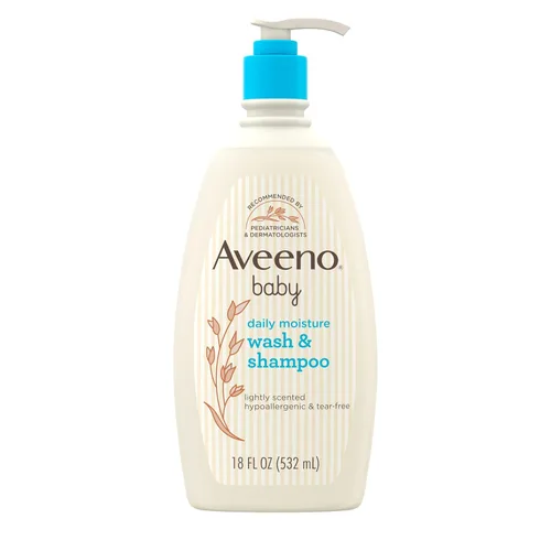 Vista 10 de Aveeno Baby Daily Moisture Body Wash & Shampoo with Oat Extract, 33 fl. oz