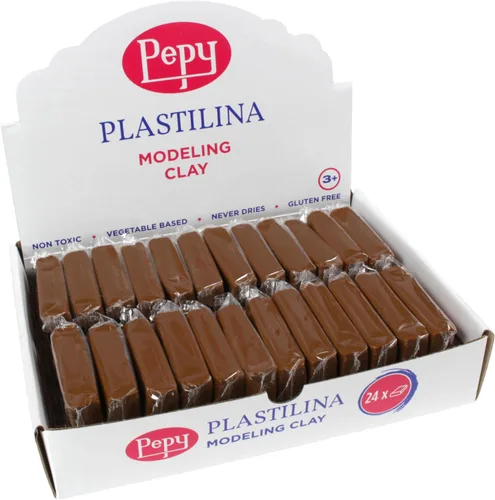 Vista 16 de Pepy Plastilina - Arcilla de modelado reutilizable y que no se seca; juego de 24 barras, 1.4 onzas cada una, perfecta para proyectos de arte y Negro